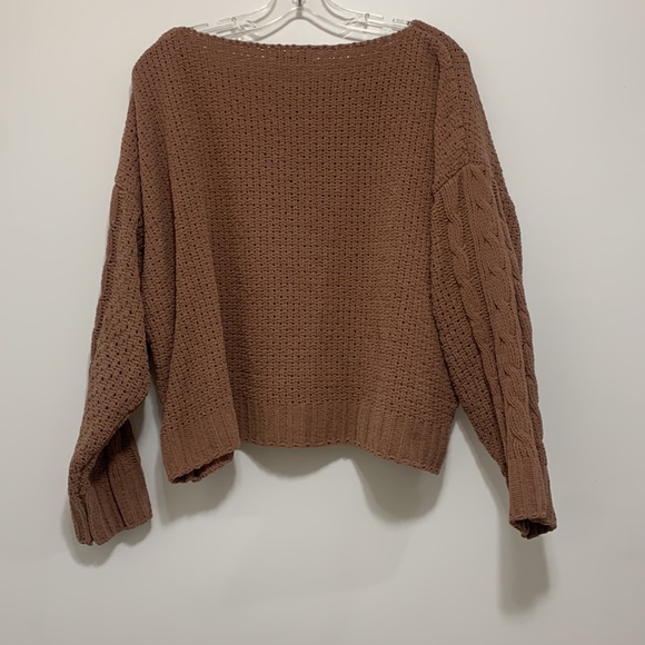 Mauve Chenille Knit Sweater - Picture 4 of 8
